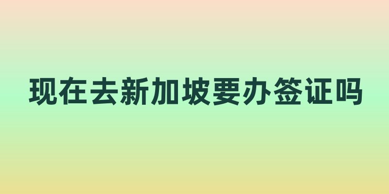 现在去新加坡要办签证吗